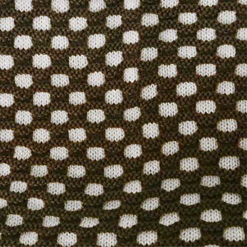 Wrapables Thick Knitted Winter Warm Infinity Scarf - color: Brown/White