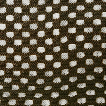 Wrapables Thick Knitted Winter Warm Infinity Scarf - color: Brown/White