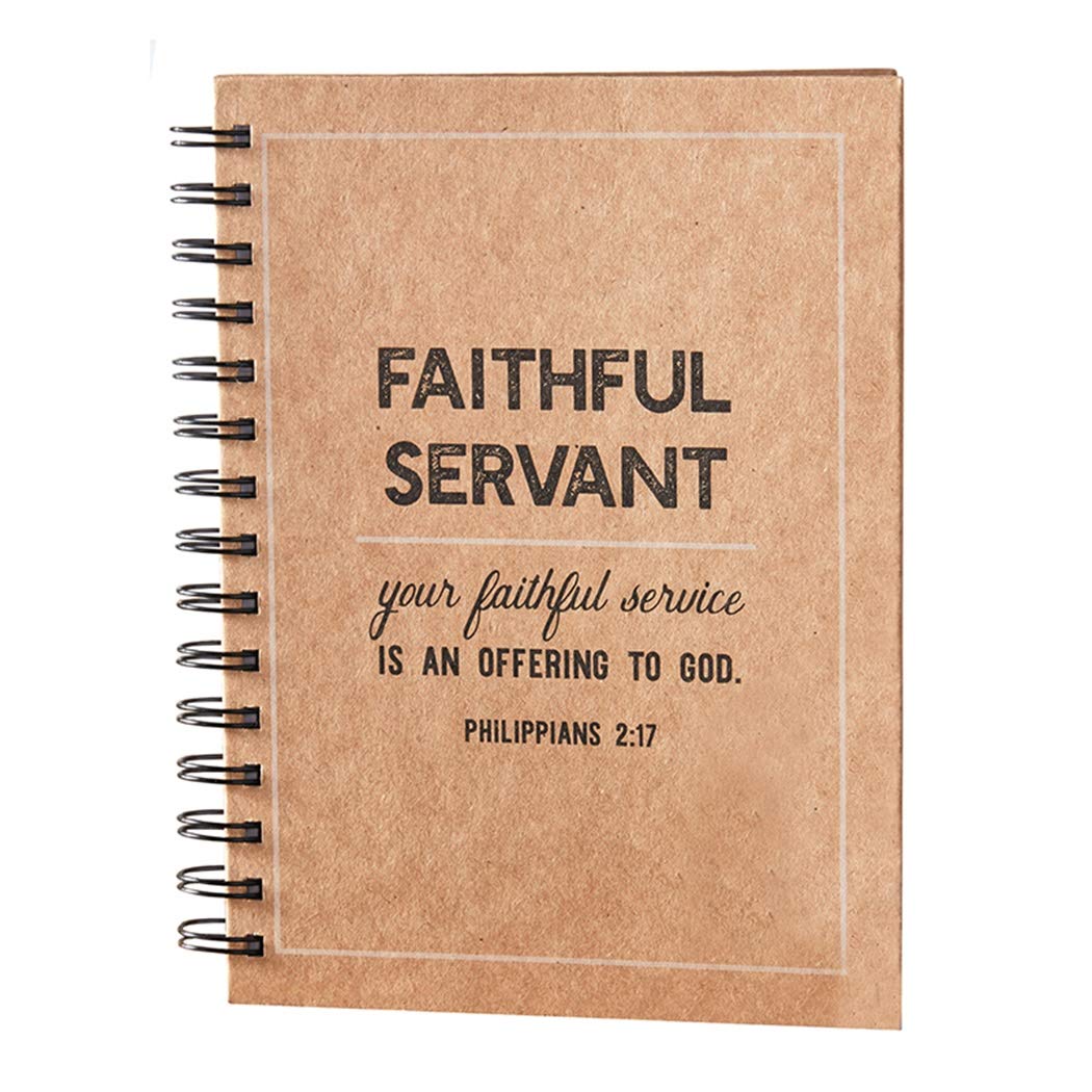Spiral Bound Faithful Servant Notebook Journal