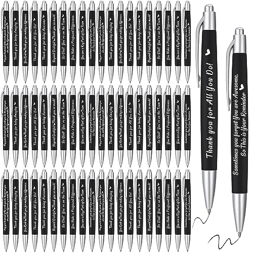 Yeaqee 100 Pcs Motivational Pens, Black, Positive - color: Black, style: Positive
