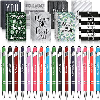 Funrous 32 Pcs Mini Notebooks with Pens Adults Party Favors, Classic - style: Classic