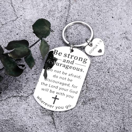 Catholic Key Chains, Christian Gifts for Women, Christmas Stocking Stuffers First Confirmation Gifts for Girls Boys Teens Inspirational Religious Gift for Men Baptism Communion Bible Verse Keychain
