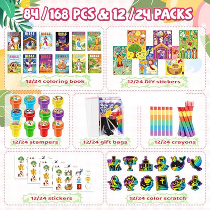 BenLouis Christian Party Favors Prizes Bulk for Kids（12set Christian） - style: Christian