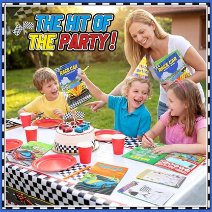 Kosiz 24 Pcs Race Car Activity Books Bulk, Party Favors Mini Books - style: Race Car