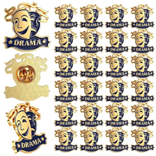 Knitgrip Award Lapel Pins Bulk Academic Recognition Enamel Pins Honors Gift for Student Office Government Club Members - style: Drama