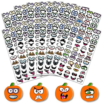 LINAYE Eyes Face Scribble Stickers 24 Sheets Stickers Bulk - style: Eyes Mouth 24 Sheets