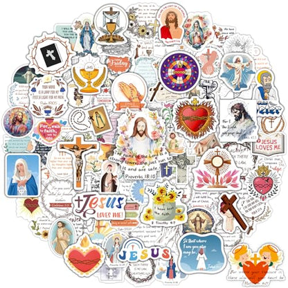 200PCS Catholic Stickers for Kids, Religious Stickers