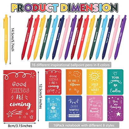 Funrous 32 Pcs Mini Notebooks with Pens Adults Party Favors, Minimalistic - style: Minimalistic