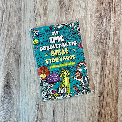 My Epic, Doodletastic Bible Storybook: 60 Bible Stories to Read, Color, and Draw