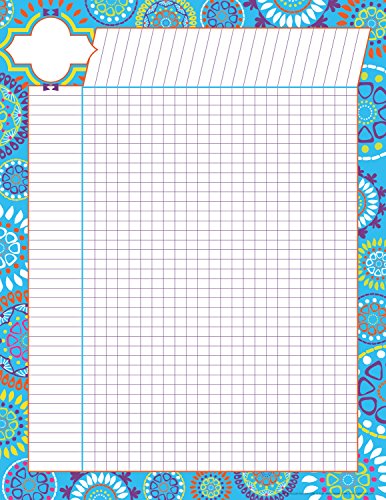 Barker Creek Incentive Chart, Moroccan, Track Progress, Assignments, Goals, and More! School, Library, Office, Home Learning Décor, 17" x 22" (1129) - style: Moroccan