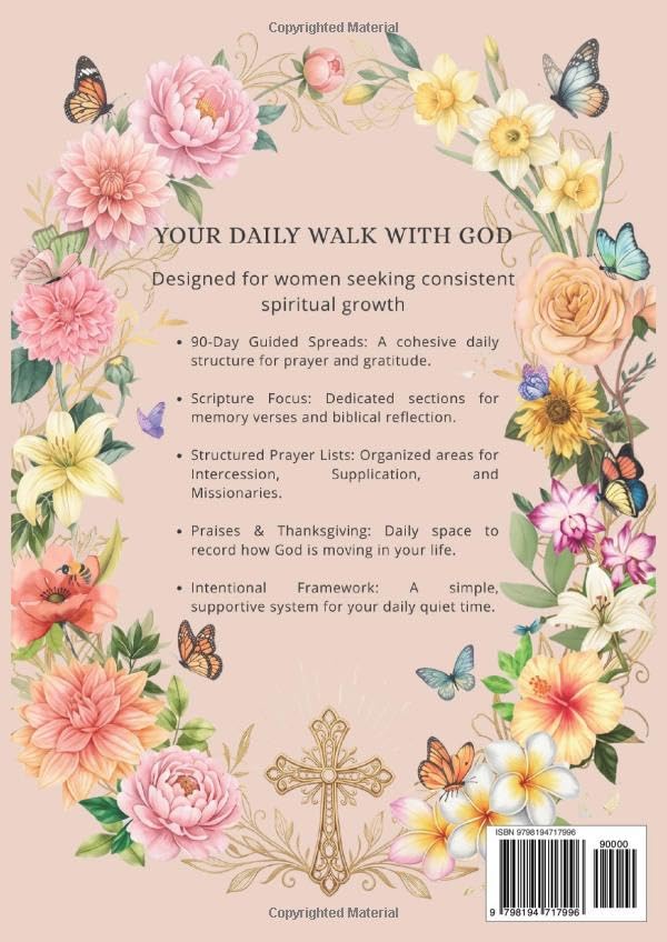 The Women's Daily Prayer Journal: A Daily Guide for Women to Cultivate Faith, Peace, and Thankfulness