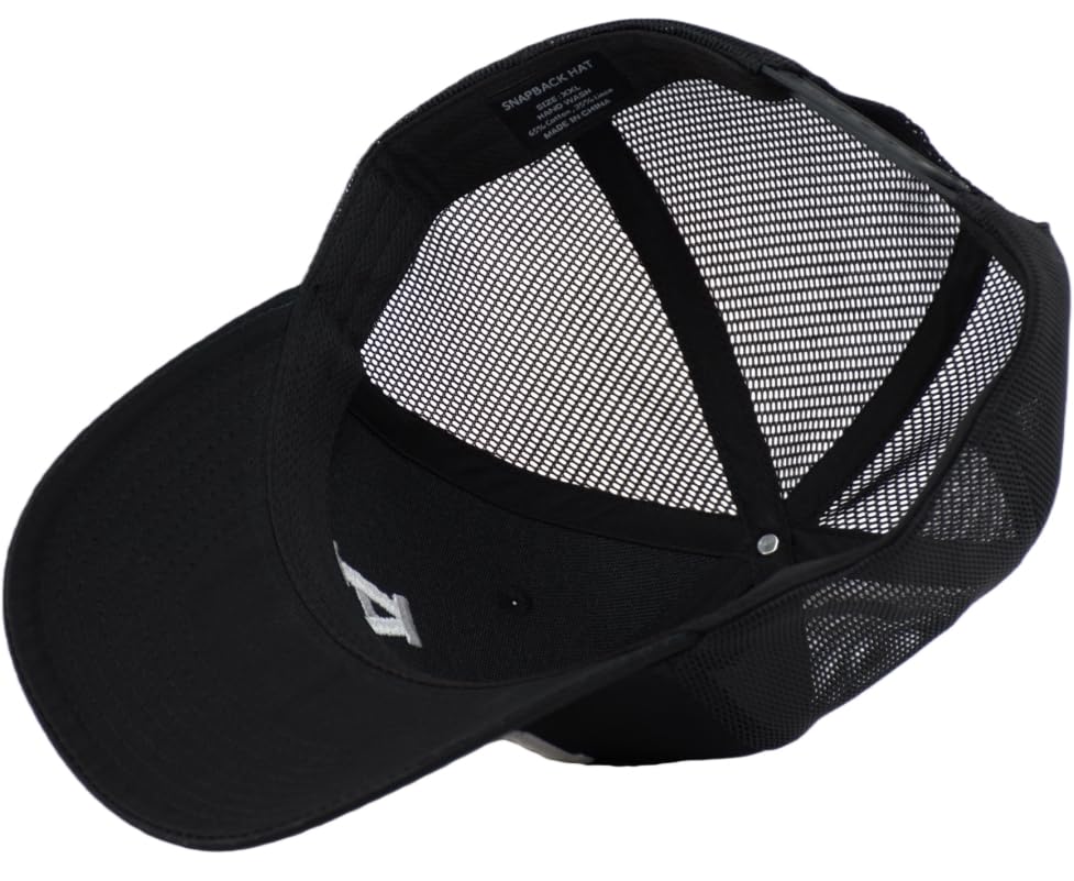 TSSGBL Various Gift Hats for Men - M L XL XXL Big Head Fit, Adjustable Mesh Trucker Ball Cap, Ideal Gifts - color: Black(usa), size: XX-Large