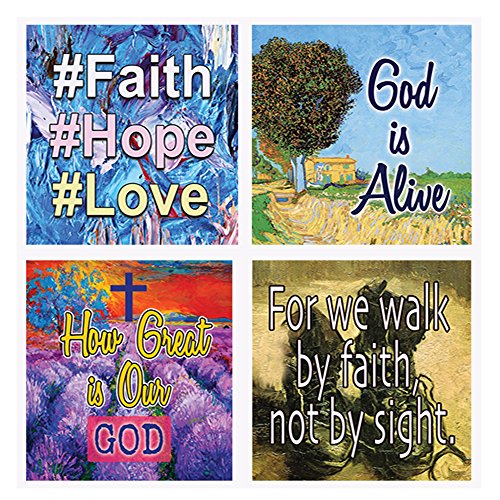 NewEights Christian Bible Verses Scriptures Planner Stickers (20 Sheets)
