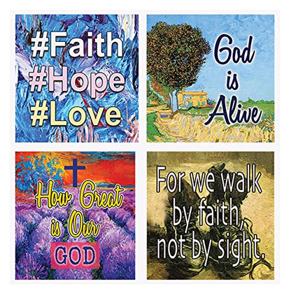 NewEights Christian Bible Verses Scriptures Planner Stickers (20 Sheets)
