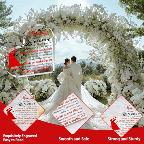 Newly Wed Gifts for The Couple 2026 Marriage Prayer Gifts Acrylic Decor