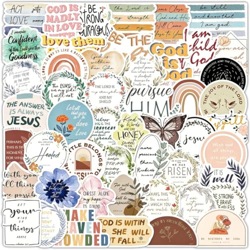 STEFORD Christian Bible Verse Stickers, 200 Pcs