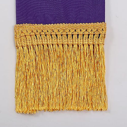 BLESSUME Church Clergy Pastor Cross Embroidered Stole - color: Purple 7