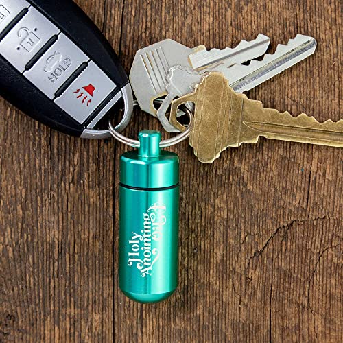 Logos Trading Post Anointing Oil Bottle with Turquoise Keychain Container - color: Turquoise