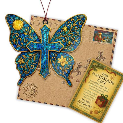Butterfly Gifts for Women – Butterfly Suncatcher Inspirational Spiritual Gifts for Women 2026 for Christmas Mothes Day, Christian Gift Religious Gift Women Birthday Gifts, Valentines, Mothers Day - color: Butterfly 2