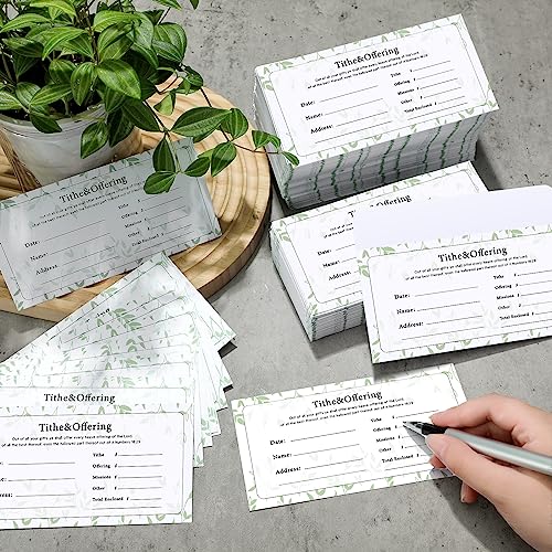 Woanger 1500 Count Church Tithes and Offering Envelopes Bulk Donation Bill Size Blank Envelopes for Religious Occasions Church Supplies Checks Offering