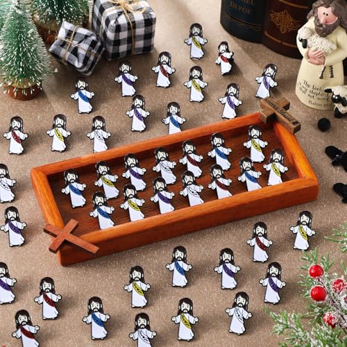 Liliaafar 50 Pcs Jesus Pins Bulk Christian Lapel Pins Sunday School Gifts