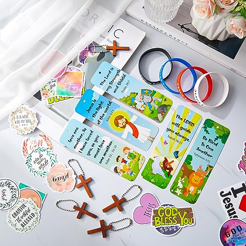 Cholemy 160 Pcs Christian Party Favor Bulk, Cross Style - style: Cross Style