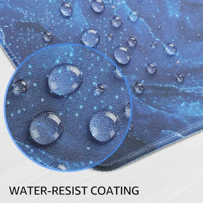 KTRIO Large Gaming Mouse Pad, Desk Mat, 31.5 x 15.7 in, Blue Marble, XXL - color: Blue Marble, size: 31.5l X 15.7w Inches