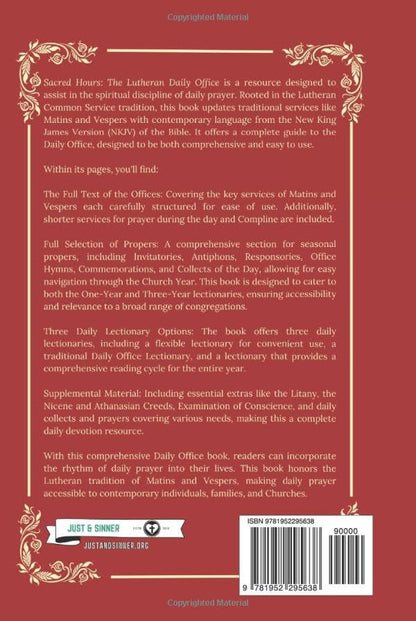 Sacred Hours: The Lutheran Daily Office (Text Edition)