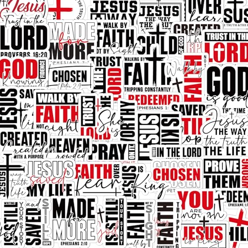 100 Pcs Bible Verse Christian Stickers Religious Faith Sticker - style: Bible Verse