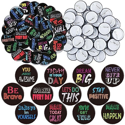 Yinkin 240 Pcs Button Pins, Classroom Rewards - style: Classic