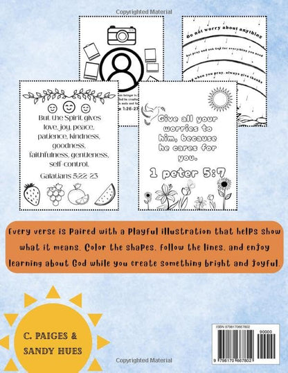 Bible Verses: a kid’s coloring book