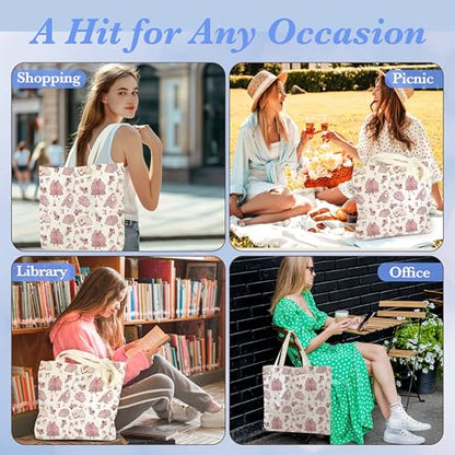 Pink Canvas Bag - style: Pink Books