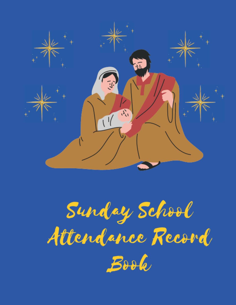 Sunday School Attendance Record Book: Attendance Register Chart Record- Tracker for Sunday School Attending | With Sunday School Teacher Planner | ... school record book | Sunday school gifts