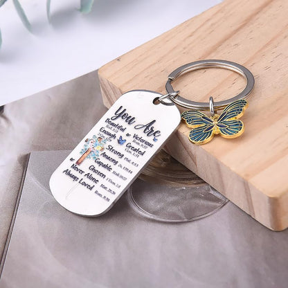 Christian Inspirational Keychains for Women Girls Mom Grandma Birthday Christmas Gifts for Women Bible Verse Keychain for Backpacks Purse Spiritual Religious Keychain for Teens Girls
