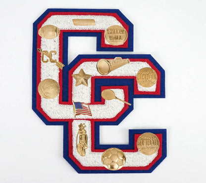Sport Pins. Chenille Letter Pins. 4 Per order. School Sports Pin for Recognition and Achievement. - style: Cross Country