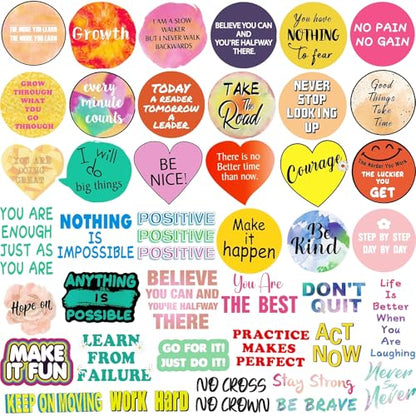 300Pcs Inspirational Scrapbook Motivational Stickers for Vision Board - style: inspirational style 300pcs