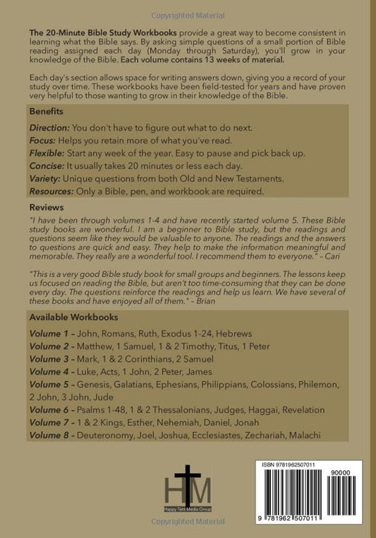 The 20-Minute Bible Study Workbook - Volume 2: Matthew, 1 Samuel, 1 & 2 Timothy, Titus, 1 Peter