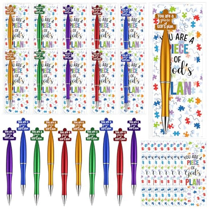 MotiMind 25 Sets Catholic Religious Gifts Puzzle Ballpoint Pens