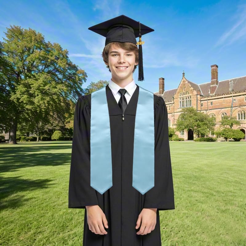Newrara Graduation Stole - color: Sky Blue