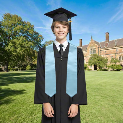 Newrara Graduation Stole - color: Sky Blue