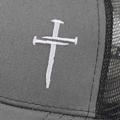 Christian Jesus Cross Hat - Faith Hats for Men Women - Religious Gifts for Thanksgiving Christmas - color: Cross/Grey Black