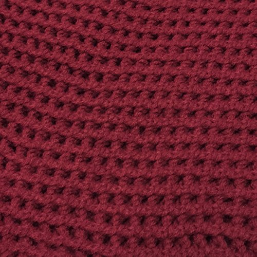 Wrapables Thick Knitted Winter Warm Infinity Scarf - color: Burgundy_1