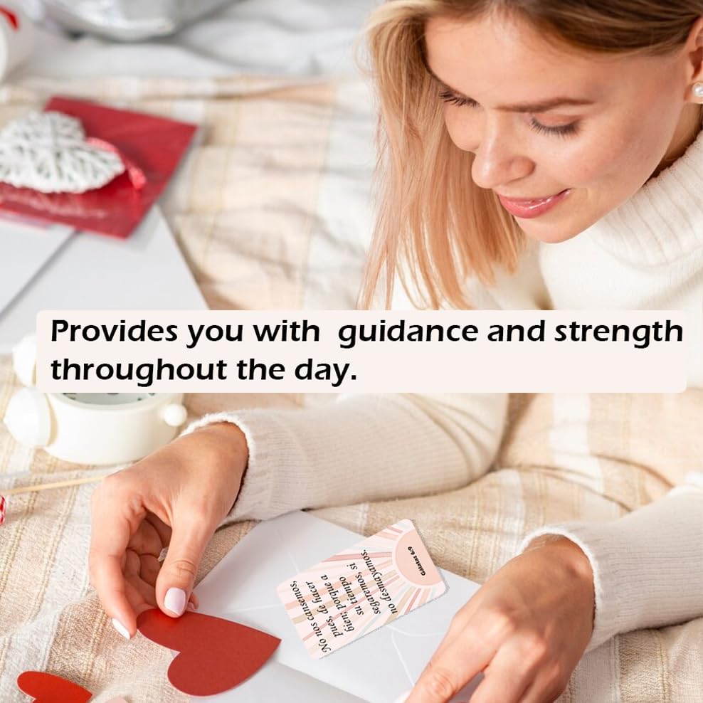 Empowering Spanish Prayer Cards: 60 Unique Boho Christian Cards with Inspirational Bible Verses and Mini Scripture for Daily Encouragement | Religious Gifts - style: Boho
