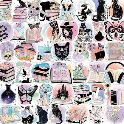 100Pcs Witchy Stickers Mystical Celestial Boho Aesthetic Decals - color: 100pcs Witch 120
