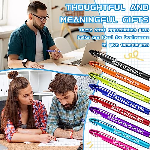 Lincia 100 Pcs Employee Appreciation Ballpoint Pen, Medium Point, Black Ink - style: Employee Appreciation