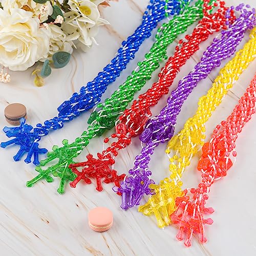SHAOQINLIN 36 Pcs Plastic Rosary, 17 Inch Bulk Rosaries - size: 36 PCS