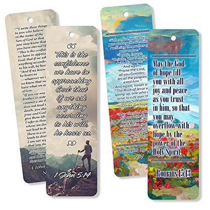 NewEights Christian Bookmarks Cards with Popular Inspirational (Pack of 12) - color: Popular Inspirational Bible Verses (Pack of 12)