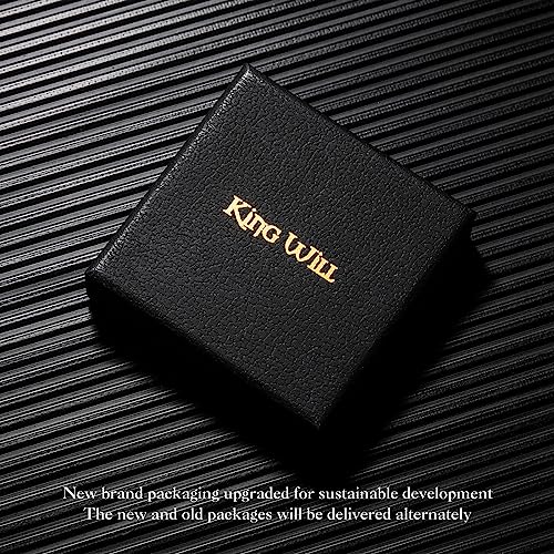 King Will 316L Wedding Band for Men Women, 4-8mm I LOVE YOU Dome Size 4-15 - color: D-Black-6mm