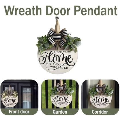 Spring Summer Decorations Wreath Welcome Home Sign for Front Home Door Decorations Outside All Seasons