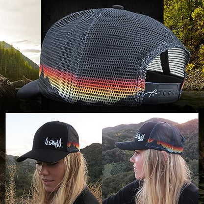 Grace Folly Trucker Hat for Men or Women- Many Cool Designs - color: Black,red,yellow